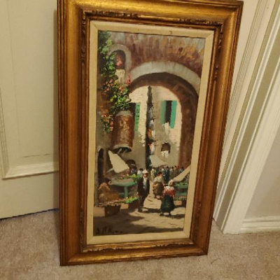 original oil painting on canvas signed