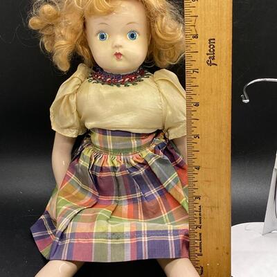 Antique Vintage Ceramic Jointed Doll
