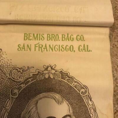 Bemis Bro.'s Bag Co. 1908 Cloth Presidents Calendar