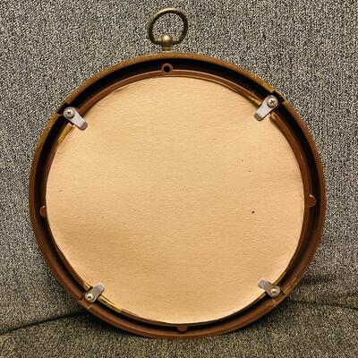 AA   THE RARE & ELUSIVE ROUND TU IT!  FRAMED EMBROIDERY