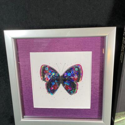 Lot 53. Butterfly Book and Picture