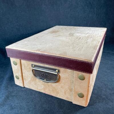 Lot 67. Faux Suede Storage Box