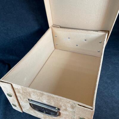 Lot 67. Faux Suede Storage Box
