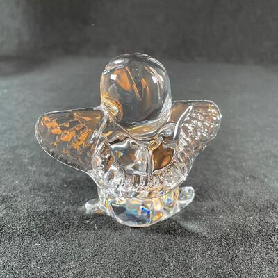 Lot 68. Baccarat Cherub and Crystal Bottle