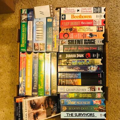 Large Lot of VHS movies