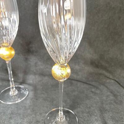 Lot 79. Fancy Wine Glasses