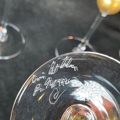 Lot 79. Fancy Wine Glasses