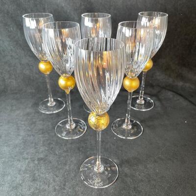 Lot 79. Fancy Wine Glasses