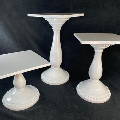 Lot 81. Set of 3 Display Pillars
