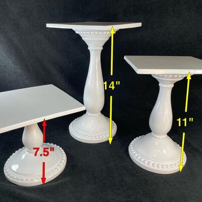 Lot 81. Set of 3 Display Pillars