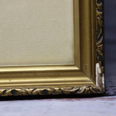 Antique Framed and Signed Platinotype Print Hand Colored by Wallace Nutting