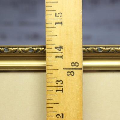 Antique Framed and Signed Platinotype Print Hand Colored by Wallace Nutting