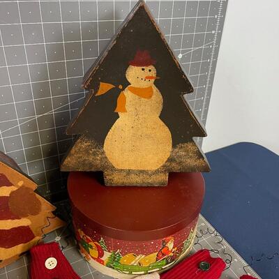 Gift Boxes and Christmas Stockings 