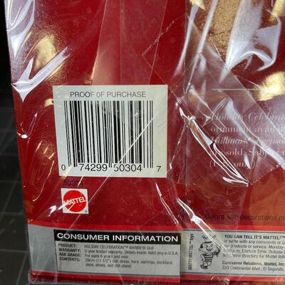 2001 Holiday Celebration Barbie NEW