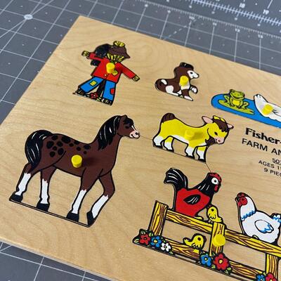 Fisher Price Animal Farm Tray Puzzle 
