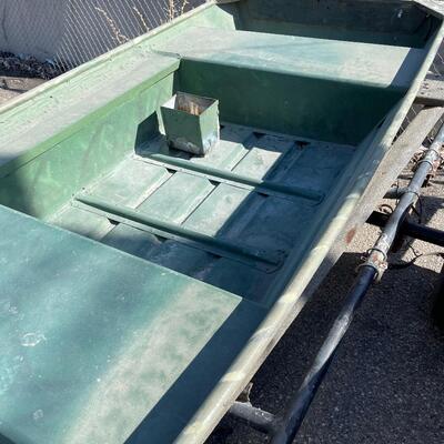 12' Flat Bottom Boat w/Trailer Duck Boat Flight Control 