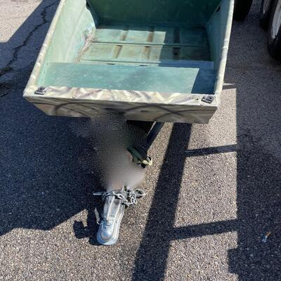 12' Flat Bottom Boat w/Trailer Duck Boat Flight Control 