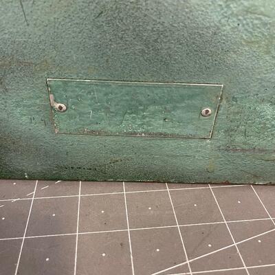 Vintage Metal Tool Box - Green 