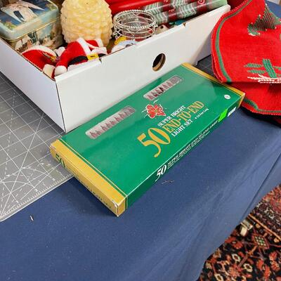 Tub of Misc. Christmas Items