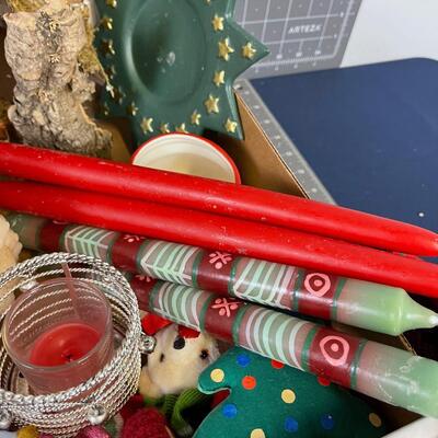 Tub of Misc. Christmas Items