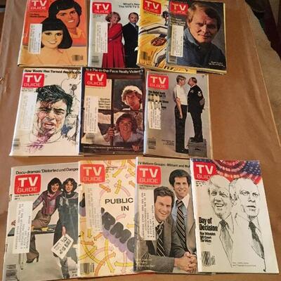 Vintage 1970s Large Lot of TV GUIDE 50+ Magazines