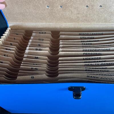 Lot 104. Back Support and File Case