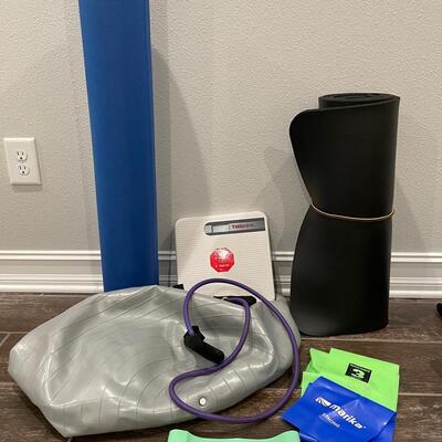 Lot 110. Exercise Gear and Scale