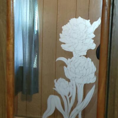 Etched Glass  Mirror