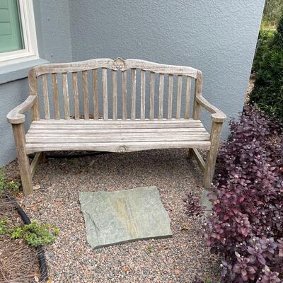 Lot 118. Outdoor Wooden Bench
