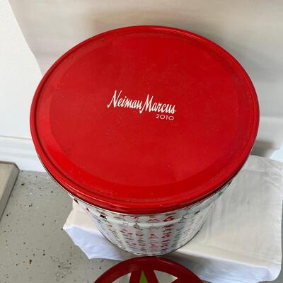 Lot 120  Neiman Marcus Popcorn Tins