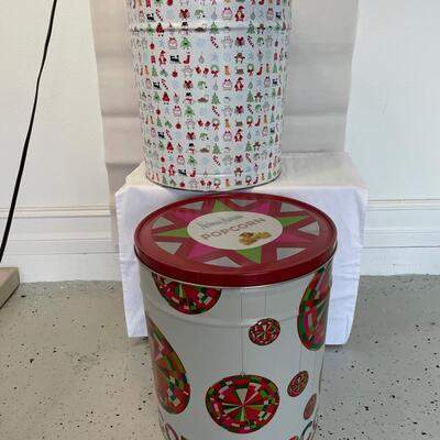 Lot 120  Neiman Marcus Popcorn Tins