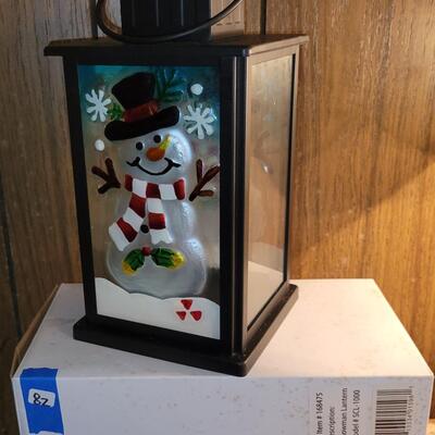 Holiday Snowman Lantern