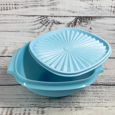 Light Blue Tupperware Container