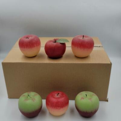 6 Pc Apple Candle Lot