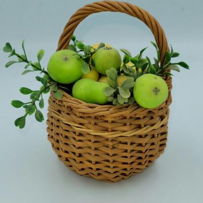 Decorative Green Apple Basket