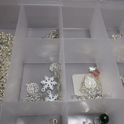 Storage Containers Full Of Beads & Charms 