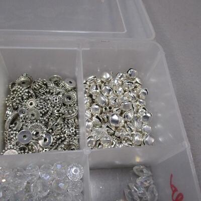 Storage Containers Full Of Beads & Charms