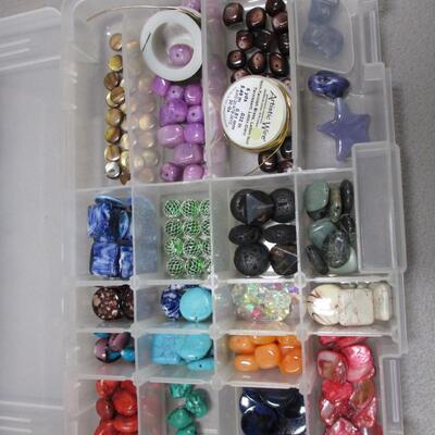 Storage Containers Full Of Beads