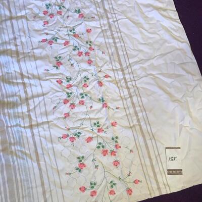50s Floral Print Table Cloth