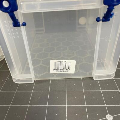 4 Useful Boxes with Lids, Clean 