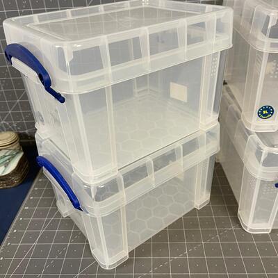 4 Useful Boxes with Lids, Clean 