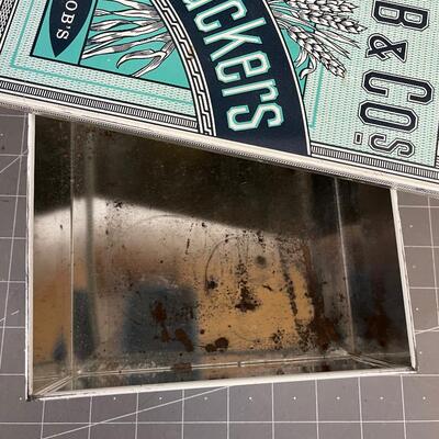 VINTAGE Cracker Tin 