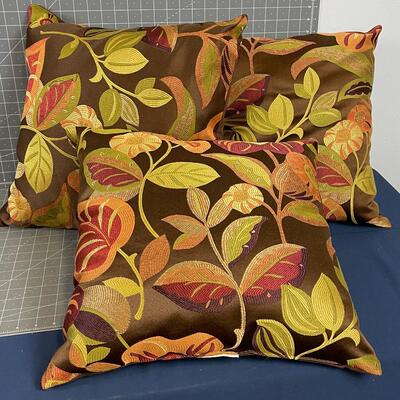 3 Brown Pillows 