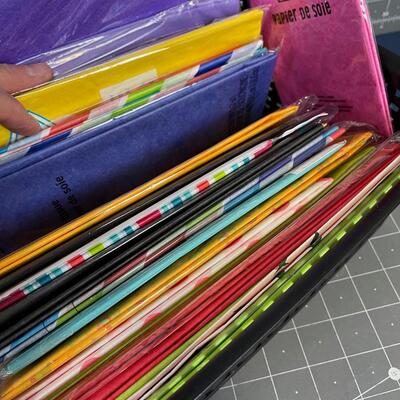 Box of Tissue Paper and Cards 
