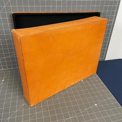 Leather Felt Lined Box with Lid