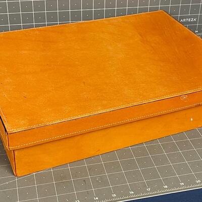 Leather Felt Lined Box with Lid