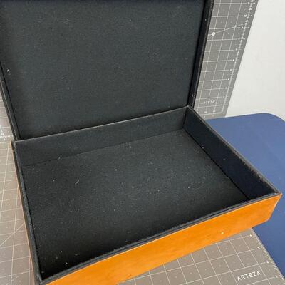 Leather Felt Lined Box with Lid