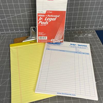 Office Paper and Clip Board 