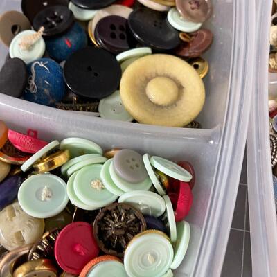 Tubs of Buttons (2) 