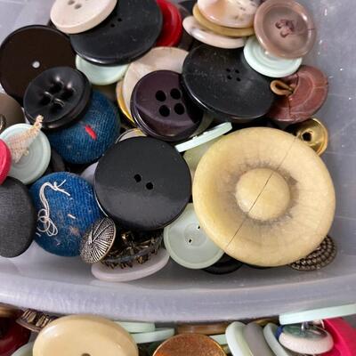Tubs of Buttons (2) 